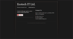 Desktop Screenshot of ecotechitbd.com